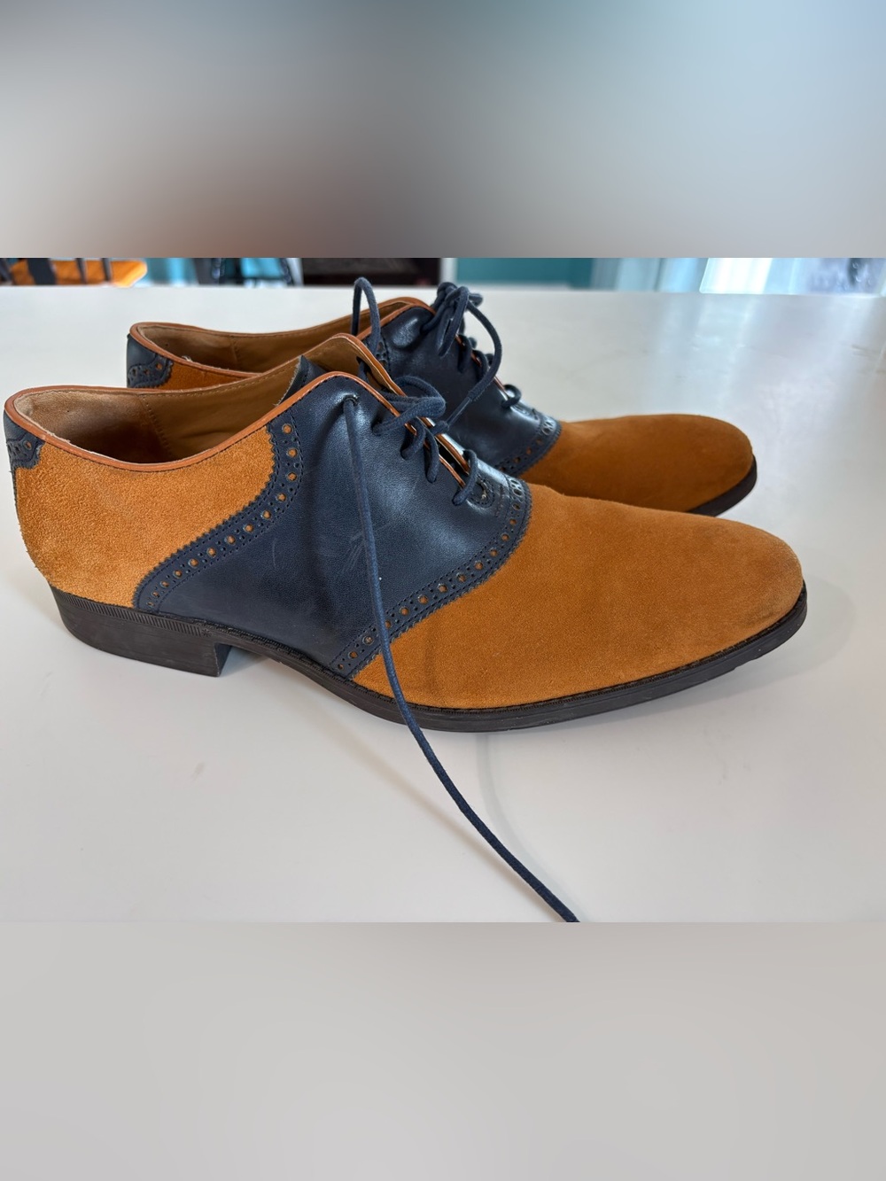 Cole Haan Clayton Brown saddle shoes. Like New Mens 11 - leather & suede